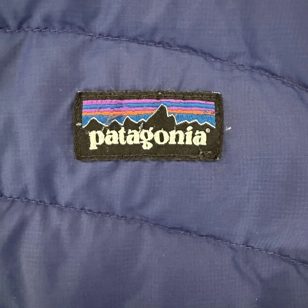 Patagonia Down Sweater Hoodie Jacket Womens Small Blue Hooded Quilted Puffer‎ - Picture 5 of 9